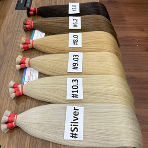 ¡Vendedor caliente! Máquina de extensiones de cabello humano vietnamita virgen 100%, trama doble, estilo de onda cruda a granel, longitud estirada de 30 pulgadas, todo - Product Image 1