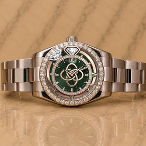 Reloj de Lujo con Esfera Redonda de Moissanita para Hombre, Reloj de Pulsera con Brazalete de Diamantes Completos - Product Image 1