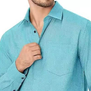 Camisas de Hombre de Manga Larga Casuales Hechas con Material 100% Algodón, Camisas de Hombre de Manga Larga Casuales a la Moda - Product Image 6