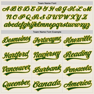 Camiseta de Béisbol Yourteams para Hombre, Manga Corta, Verde y Blanca, Transpirable, de Poliéster, con Nombre del Equipo Estampado, Corte Regular, para Todas las Temporadas - Product Image 4