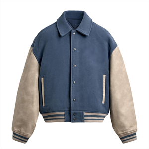Blouson universitaire classique pour homme, coupe-vent, écologique, 100 % polyester, avec logo frontal – Vente en gros - Product Image 3