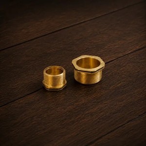 ข้อต่อเกลียวทองเหลืองสแตนเลสแบบขัดเงาสำหรับงานประปาและระบบน้ำ - Product Image 2