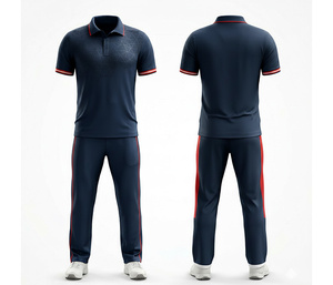 Stylish Sublimated <b>Cricket</b> Uniform with OEM/ODM Service| Men Women Youth <b>Cricket</b> Wears Polo Shirt and Trouser Full Team - Product Image 1