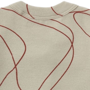 Cardigan en coton neutre pour bébé avec imprimé lignes rouges, pull doux à manches longues et boutons sur le devant pour nouveau-né, nourrisson et tout-petit - Product Image 5