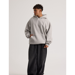 เสื้อฮู้ดดี้ผ้าฝ้ายแท้ 100% แบบยูนิเซ็กซ์ ขายส่ง รับสกรีนโลโก้ เสื้อสเวตเชิ้ตแฟชั่นลำลอง สไตล์วินเทจ ทรงโอเวอร์ไซส์ สีซีดแบบซันเฟด - Product Image 4