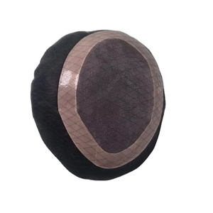 Human Hair Mono Base Toupee Bonnet <b>Wig</b> for <b>Men</b> with Bangladesh Hair Patches and Taz Hair - Product Image 1