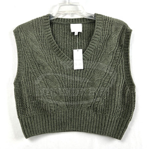 Gilet tricoté court pour femme produit haut de gamme robuste en stock Offre Spéciale gilet tricoté court pour femme - Product Image 1