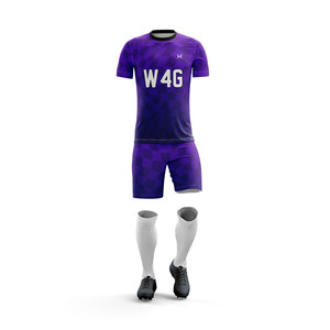 Wholesale Custom Heat Transfer Printed Adult Men's <b>Soccer</b> Jersey Shorts Set 100% Polyester Moisture Wicking Breathable Uniform - Product Image 4