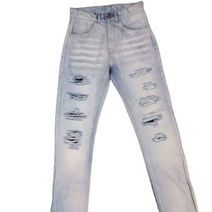 Pantalones Vaqueros Casuales de Moda para Hombre, Estilo Cargo Holgado con Botones, Jeans de Mezclilla para Hombre - Product Image 1