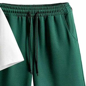 Conjunto de Camiseta y Pantalones Cortos para Hombre, 100% Algodón, Estilo Urbano, Cuello Redondo, Personalizable para OEM - Product Image 5