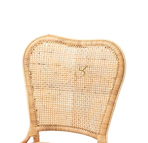 Eco Friendly Natural Wicker Dining <b>Chair</b> Armless Handcrafted <b>Rattan</b> <b>Chair</b> for Hotel Resort Restaurant <b>Bistro</b> Furniture - Product Image 3