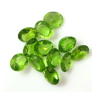 Peridoto Verde Natural, Corte Ovalado, Piedras Sueltas Calibradas y Facetadas para Joyería, Venta al Por Mayor de Gemas - Product Image 3