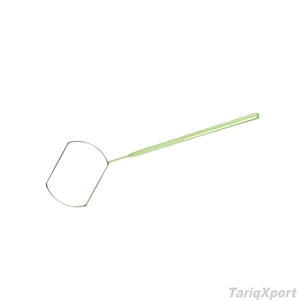 Professional Eyelash Lighted Oval Cosmetic <b>Mirror</b> Long Handle Stainless Steel Frame Single Personal Use Convenient - Product Image 3