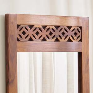 Handcrafted Wooden <b>Wall</b> <b>Mirror</b> Frame Decorative Rustic <b>Wall</b> Mounted <b>Mirror</b> for Living Room Bedroom Entryway - Product Image 4