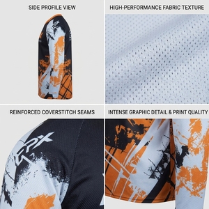 Camiseta de Motocross Personalizada, Ropa Deportiva Sublimada, Camiseta de Ciclismo de Montaña Downhill, Jersey de Motocross Todoterreno - Product Image 4