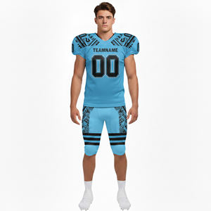 Nuevo Uniforme de Fútbol Americano Sublimado 2026, 100% Poliéster, Unisex, Manga Corta, Ligero, Transpirable, Tallas Grandes - Product Image 6