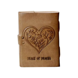 Cuaderno Artesanal con Grabado de Corazón, Tapa Blanda, Estilo Antiguo, Romántico, Vintage, con Papeles para Dibujo, Clásico, Religioso - Product Image 3