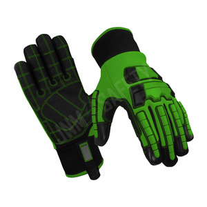 ถุงมือป้องกันการสั่นสะเทือนสำหรับงานอุตสาหกรรม ป้องกันการบาด ทนความร้อน ป้องกันแรงกระแทก ทำจากหนังสังเคราะห์ ป้องกันการบาดเจ็บในการทำงาน พร้อมยางป้องกัน - Product Image 2