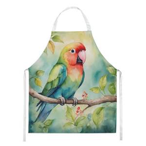 Delantal Unisex grande Multicolor Lovebird para cocinar manualidades para hornear jardinería-para adultos y Unisex - Product Image 1
