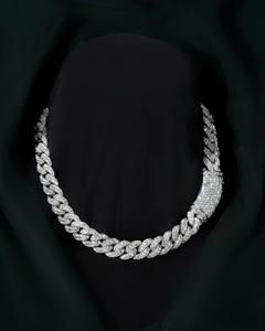 Chaîne cubaine en argent sterling 925 avec moissanite VVS1, faite à la main, style hip-hop, pour homme, idéale pour les fêtes - Product Image 4