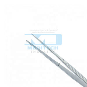 Pinces à pansements droites à bout arrondi 15 cm, pinces chirurgicales pour tissus, pinces à pansements et à tissus standard en coton 14 cm, haute qualité - Product Image 6