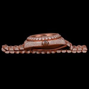 นาฬิกาคอลเลคชั่นสุดฮิต ดีไซน์ใหม่ล่าสุด หน้าปัดทรงกลมประดับเพชรโมอิสซาไนต์เต็มหน้าปัด พร้อมฟังก์ชั่นแสดงวันและวันที่อัตโนมัติ  สามารถปรับแต่งได้ - Product Image 6