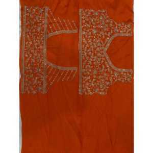 Sari elegante para mujer con hermosos cordones y bordado de secuencia - Product Image 1