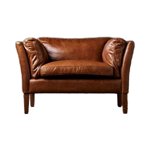 Sofá Seccional de Lujo de Madera de Roble Importada de Alta Gama, Clásico Moderno, con Cuero PU Real, para Uso en Escuelas y Parques - Product Image 6