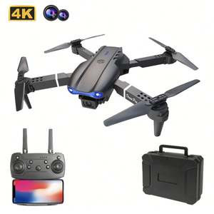 Drone pliable pour débutants avec caméra, mini drone E99 Pro, télécommande, jouet pliable FPV avec batteries, quadricoptère - Product Image 1
