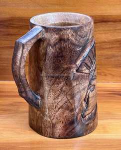 Madera más nueva para tazas Natural Ecológico y hecho a mano para pedidos a granel de La India - Product Image 3