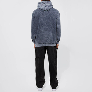 Professional Manufactures Breathable Acid <b>Wash</b> Hoodies Winter 100% Cotton Fleece Men's New Arrival Hot Sale - Product Image 3