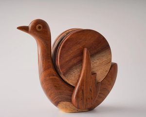 Soporte Decorativo de Caracol de Madera Hecho a Mano, Figura Rústica de Animal, Decoración de Mesa para el Hogar, Adorno de Madera Hecho a Mano - Product Image 2