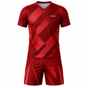 Uniforme de football personnalisé 100% polyester 220GSM pour hommes, séchage rapide, évacuation de l'humidité, respirant, impression par transfert thermique - Product Image 4