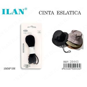 Corda elastica Ilan 3 mm x 3 m per cappelli a secchiello - Product Image 1