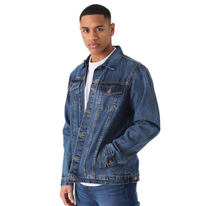 Veste en jean pour homme, best-seller, respirante, fermeture à boutons, quatre poches, style hiver. - Product Image 4