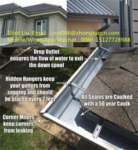 ZTRFM, gran oferta, máquina formadora de rollos de canalón Vally para techo de agua de lluvia completamente automática, máquina de canalón Ironman, máquina de canalón de agua de lluvia - Product Image 6