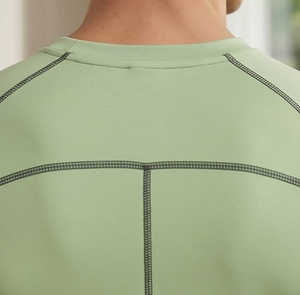 Camiseta de Yoga con Cuello Redondo para Hombre, Camiseta Deportiva para Gimnasio, Camiseta Deportiva para Hombre, Camiseta de Compresión Ajustada al Cuerpo - Product Image 4