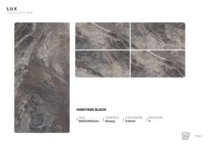 Panneau de porcelaine brillant Signature Crystaline 600x1200mm 60x120cm 24x48 pouces, surface de haute brillance, carrelage premium - Product Image 3