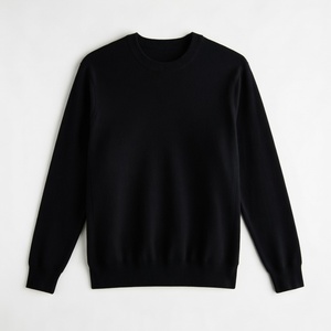 Sudaderas de cuello redondo personalizadas al por mayor, de color sólido, 350G, manga larga, estilo oversize para hombre - Product Image 2