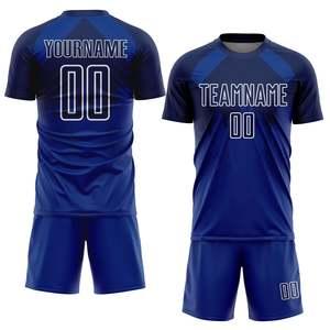 เสื้อฟุตบอลแขนสั้นและชุดยูนิฟอร์มพิมพ์โลโก้ตามสั่ง เนื้อผ้าระบายอากาศ น้ำหนักเบา กันน้ำ ผลิตจากโพลีเอสเตอร์ 100% สำหรับปี 2026 - Product Image 1