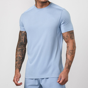 Camiseta deportiva de manga corta de secado rápido, corte regular, informal, de verano, para hombre, OEM, personalizada con logotipo. - Product Image 1