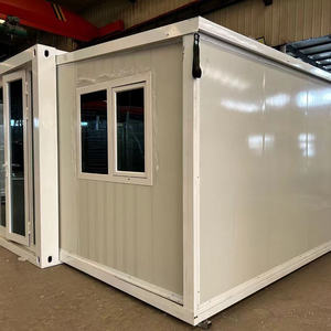 Petite maison mobile portable de 20 pieds 40 pieds sur roues prête à être expédiée à énergie solaire - Product Image 1