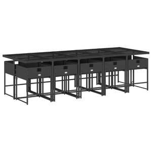 Conjunto de Comedor para Jardín en Negro - Product Image 3