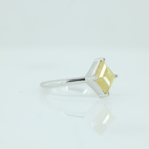 <b>Emerald</b> Cut Green Peridot Bezel Setting 925 Sterling <b>Silver</b> Luxury Fine Jewelry Bulk Wholesale Women's Gemstone Wedding <b>Ring</b> - Product Image 3