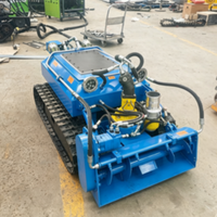 Robot de dragage sous-marin compact de petite taille, robot chenillé pour le nettoyage des boues, destiné à l'entretien des caniveaux étroits et des ruisseaux urbains