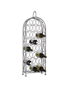 Porte-bouteille à vin en fer géométrique créatif pour un design intérieur minimaliste et un cadeau pour les amateurs de vin - Product Image 6