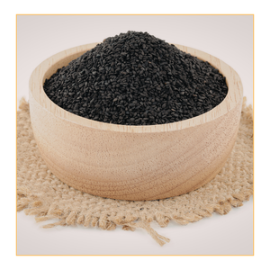 Semillas de Sésamo Negro Premium Frescas, Ricas en Nutrientes, Sin Cáscara, Contenido de Aceite 1-3.5mm, 25/30/50kg, Certificación APEDA, Envasado al Vacío - Product Image 1