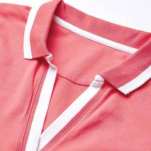 Camiseta de Mujer Casual, Transpirable, Antiarrugas, de Secado Rápido, de Manga Corta, Tejida, 100% Algodón, Color Rosa, Directo de Fábrica - Product Image 5