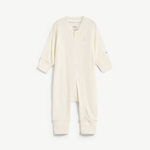 Mameluco Ajustado de Manga Larga con Botones a Presión para Bebé Recién Nacido, Unisex, de Lyocell y Spandex, ODM Vietnam - Product Image 1