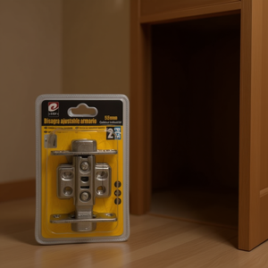 Bisagra Grande de Curvatura Media de 4 Orificios 6/U, Bisagra Ajustable para Armario de 55 mm, Bisagras para Puertas y Ventanas - Product Image 3